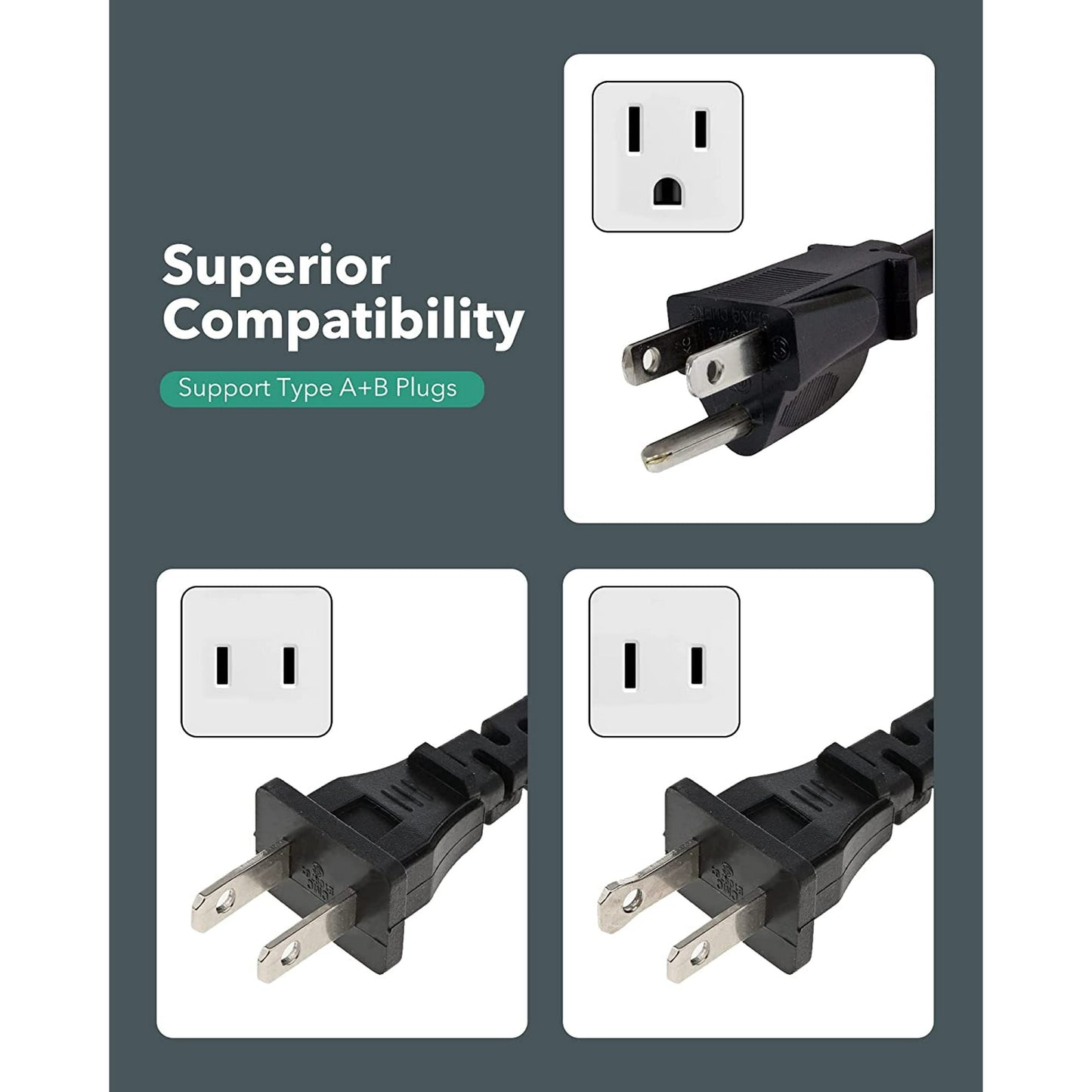 BN-LINK Outdoor Power Stake with 6 Outlets, 6ft Extension Cord Power Strip with Overload Protection, Waterproof Outside Yard Multi-Outlets Use for Camping, Party