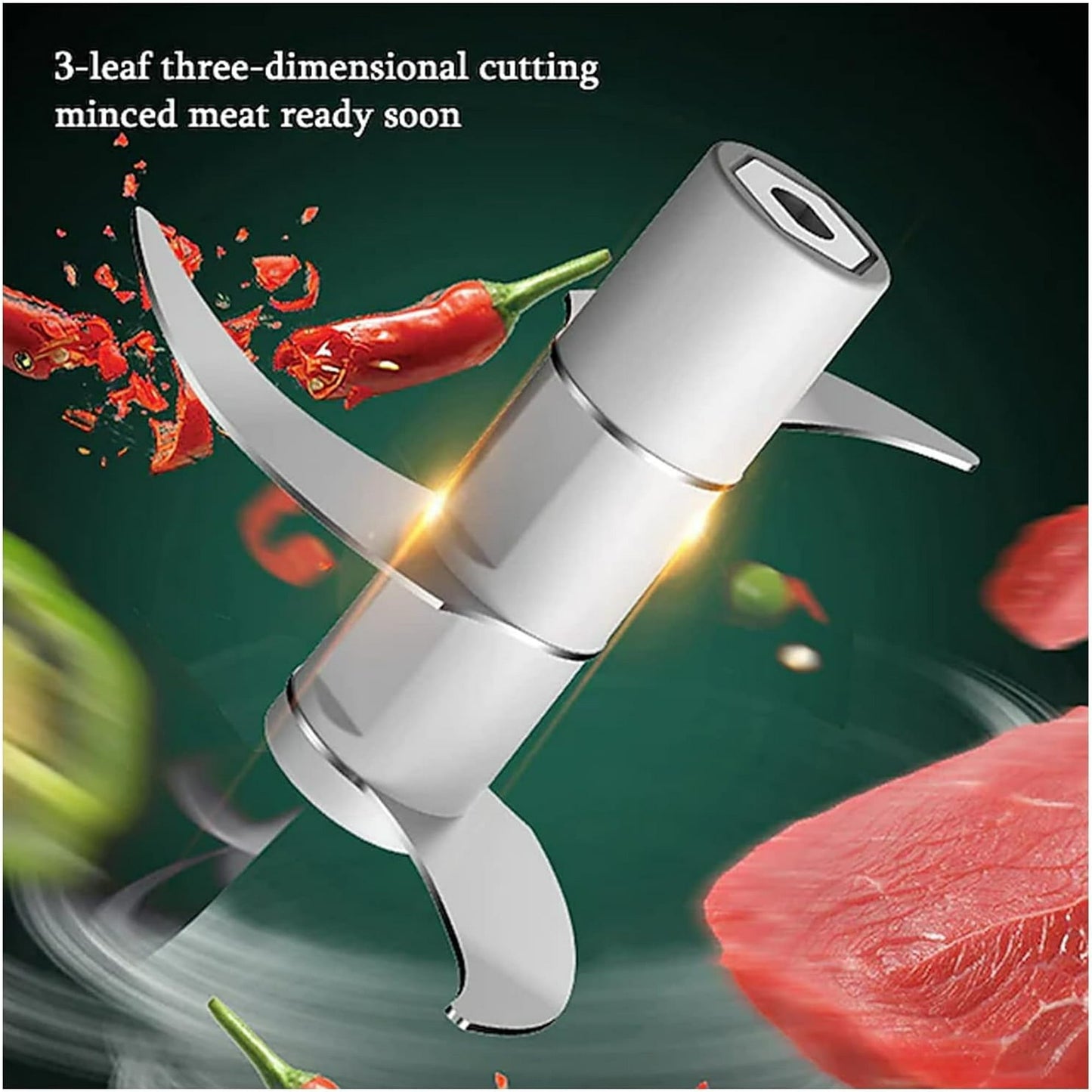Electric Garlic Chopper, 250ML Mini Vegetable Chopper With USB Rechargeable, 304 Stainless Steel Blade, Portable Electric Mini Food Chopper for Garlic, Ginger, Onion, Chili, Vegetable