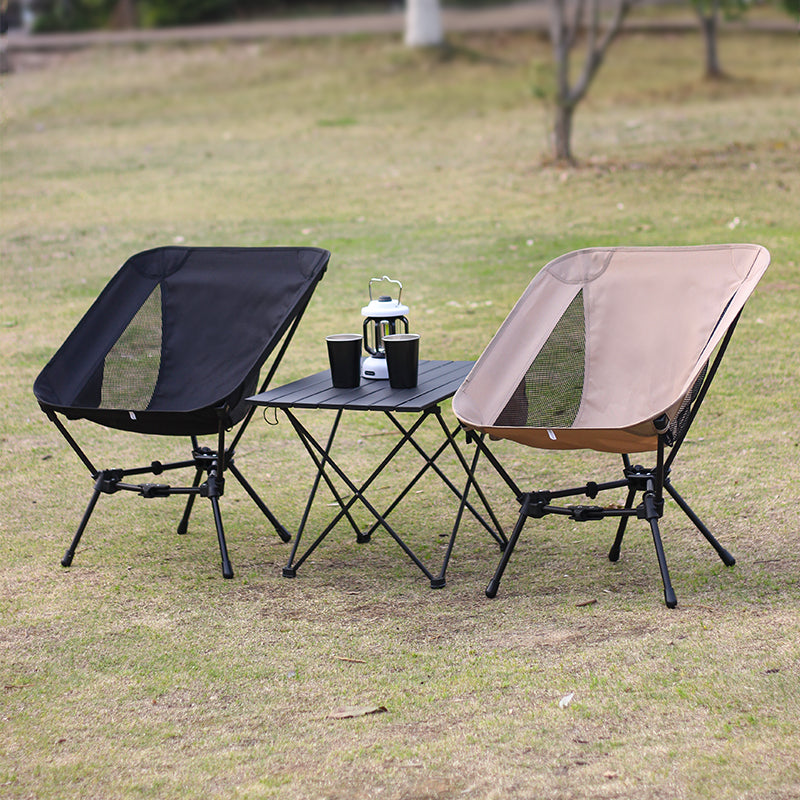 BN-LINK Folding Camping Chair, Portable Backpacking Chair with Carry Bag, Lightweight Hiking Chair for Outdoor Camp, Travel, Beach, Picnic, khaki