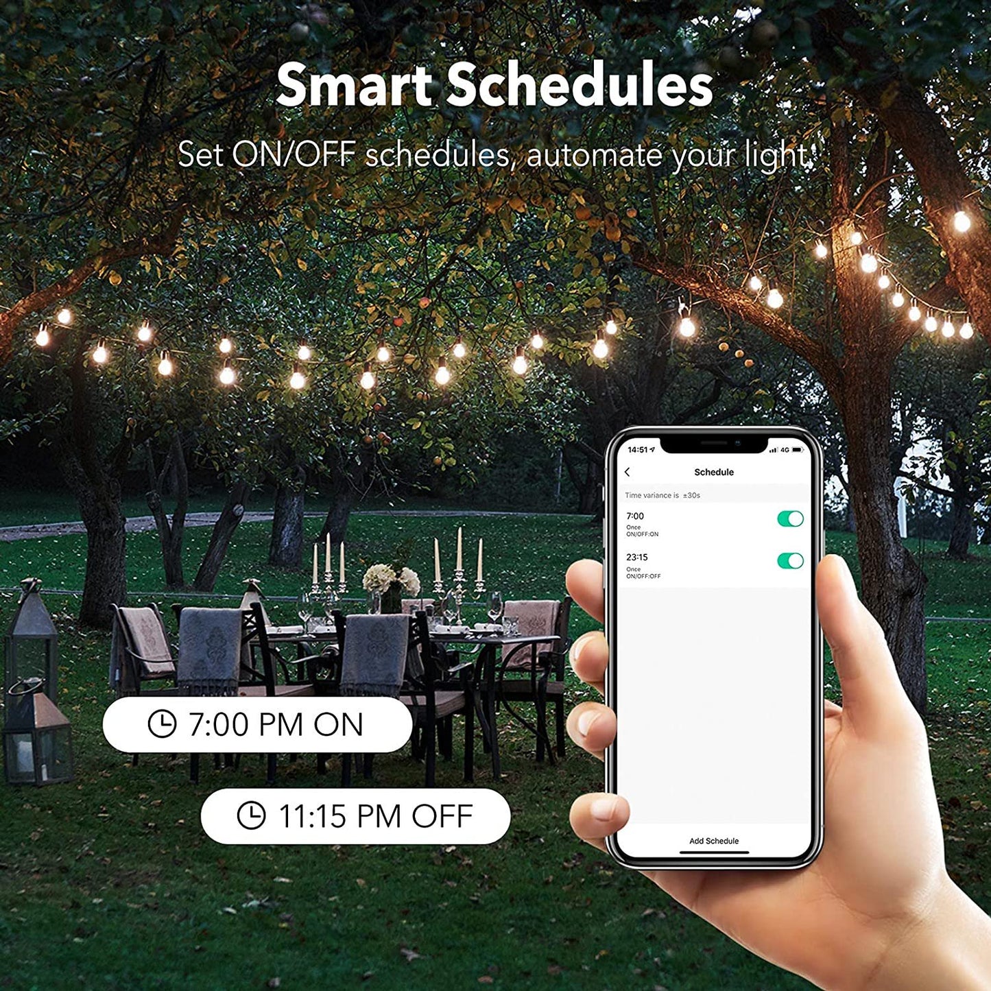 BN-Link Smart Wifi Plug Outlet, Remote Control by App, Compatible with Alexa and Google Assistant, Weatherproof, Requires 2.4 GHz Wifi, ETL Listed