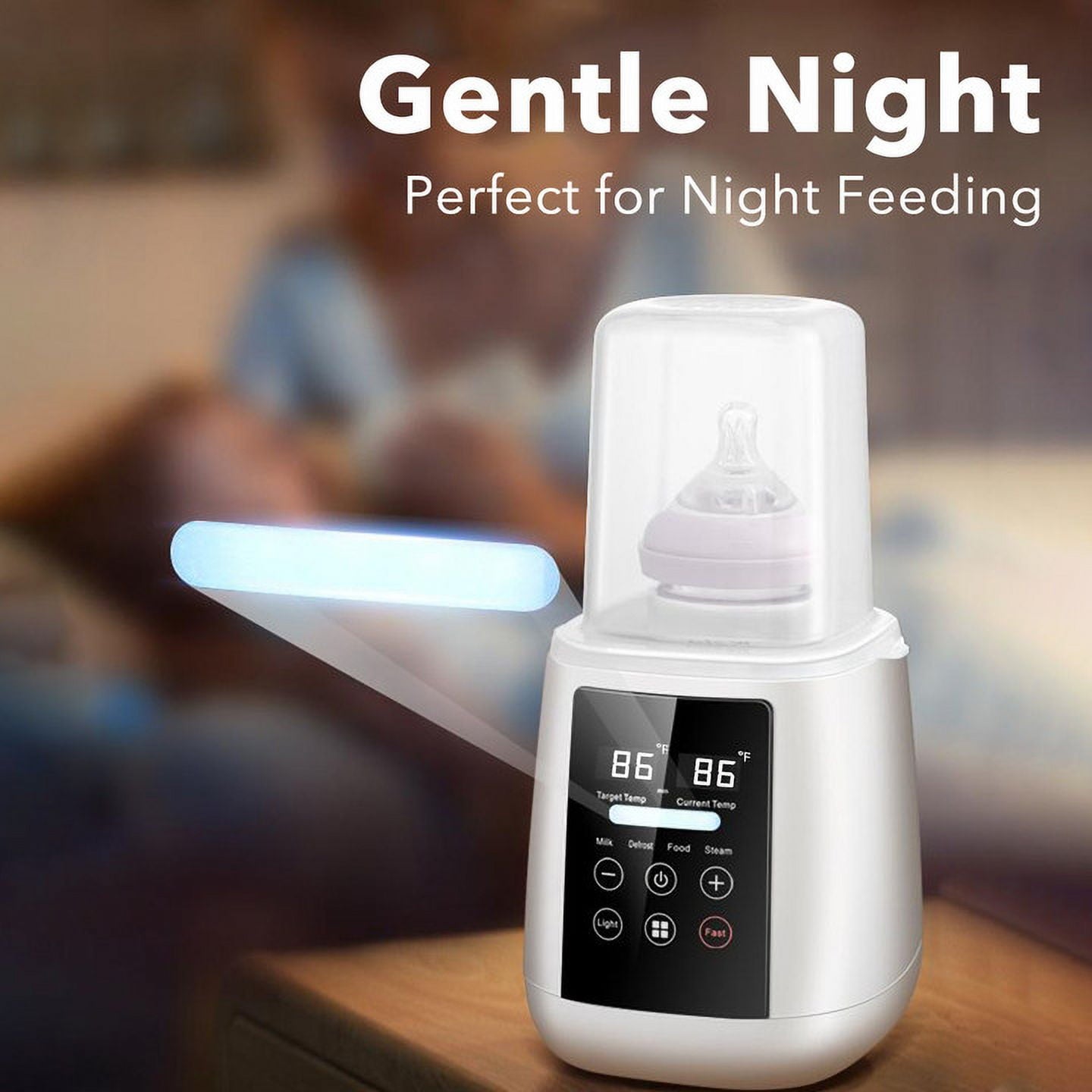 Behome Bottle Warmer, 8-in-1 Fast Milk Warmer for Breastmilk and Formula, Accurate Temperature Control