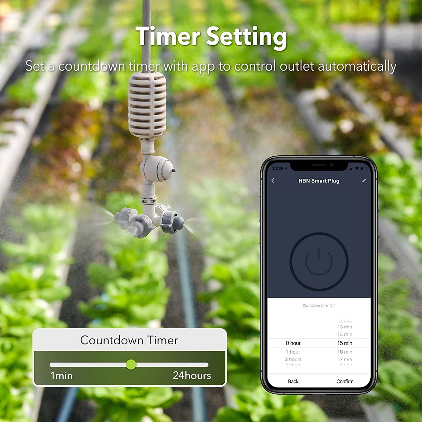 BN-Link Outdoor Smart Wifi Plug, Heavy Duty Wifi Timer with One Grounded Outlet, Wireless Remote Control by App, ETL Listed (1 Pack)