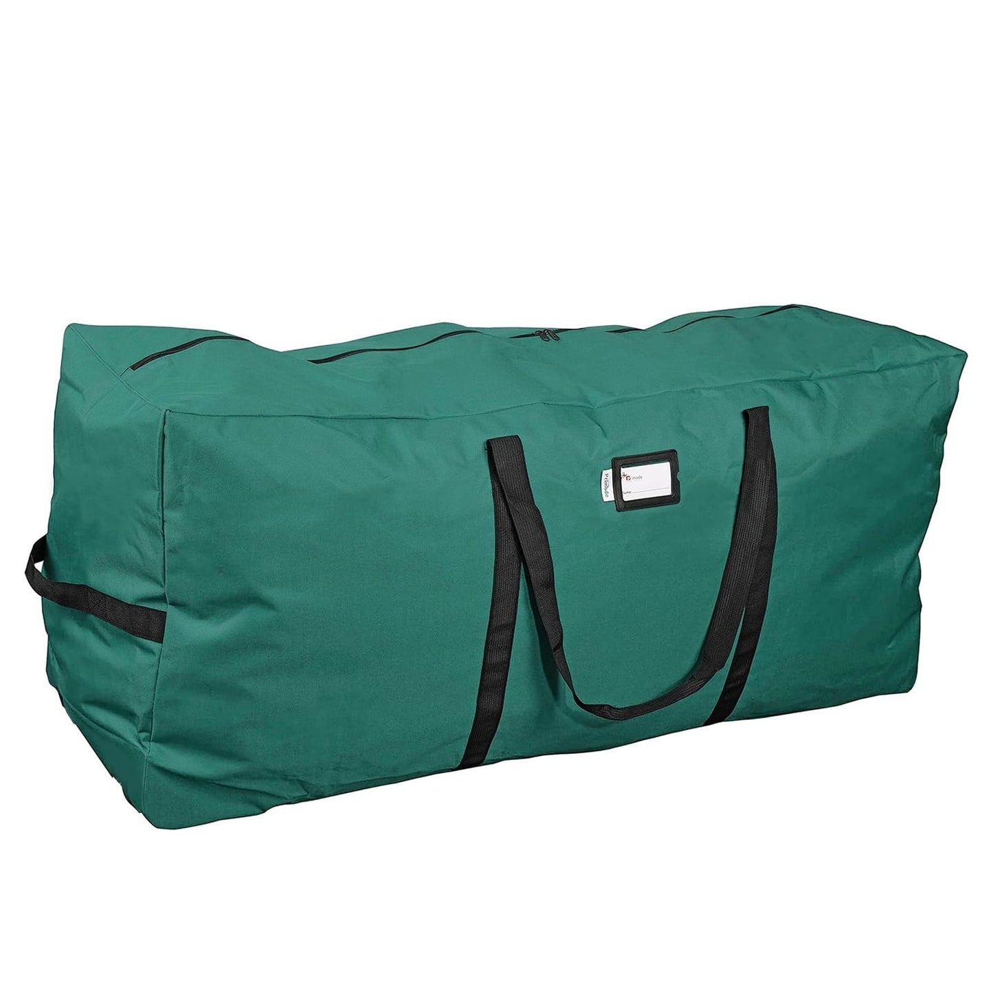 Behome 9ft Christmas Tree Storage Bag, Heavy-Duty Oxford Christmas Tree Bag With Reinforced Handles, Dual Zipper & Side Pocket, Waterproof, Moisture-Proof & Dust-Proof Bag(Green, 65x 15x30’’)