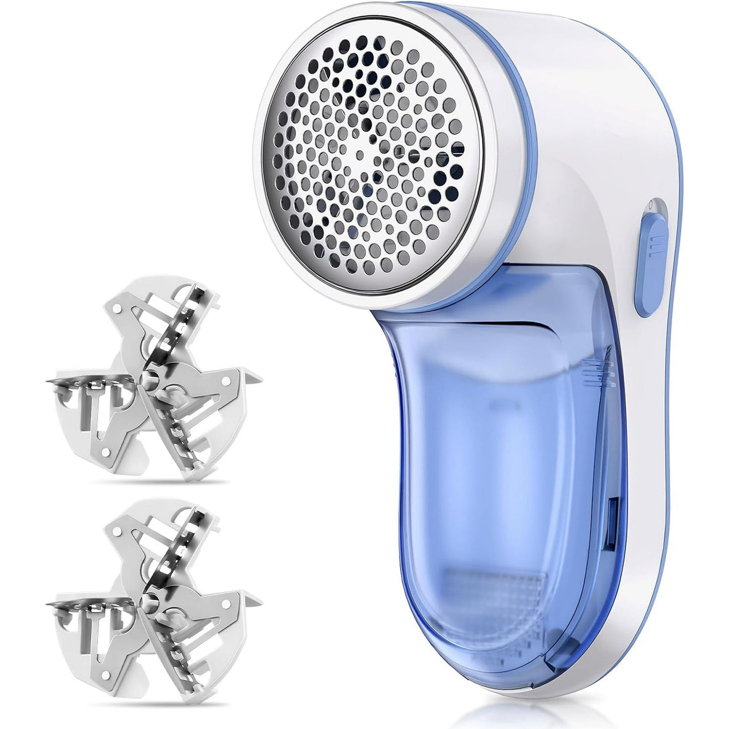 Fabric Shaver and Lint Remover, USB Rechargeable Sweater Defuzzer with 2 Replaceable Stainless Steel Blades, Remove Clothes Fuzz, Lint Balls, Pills, Bobbles