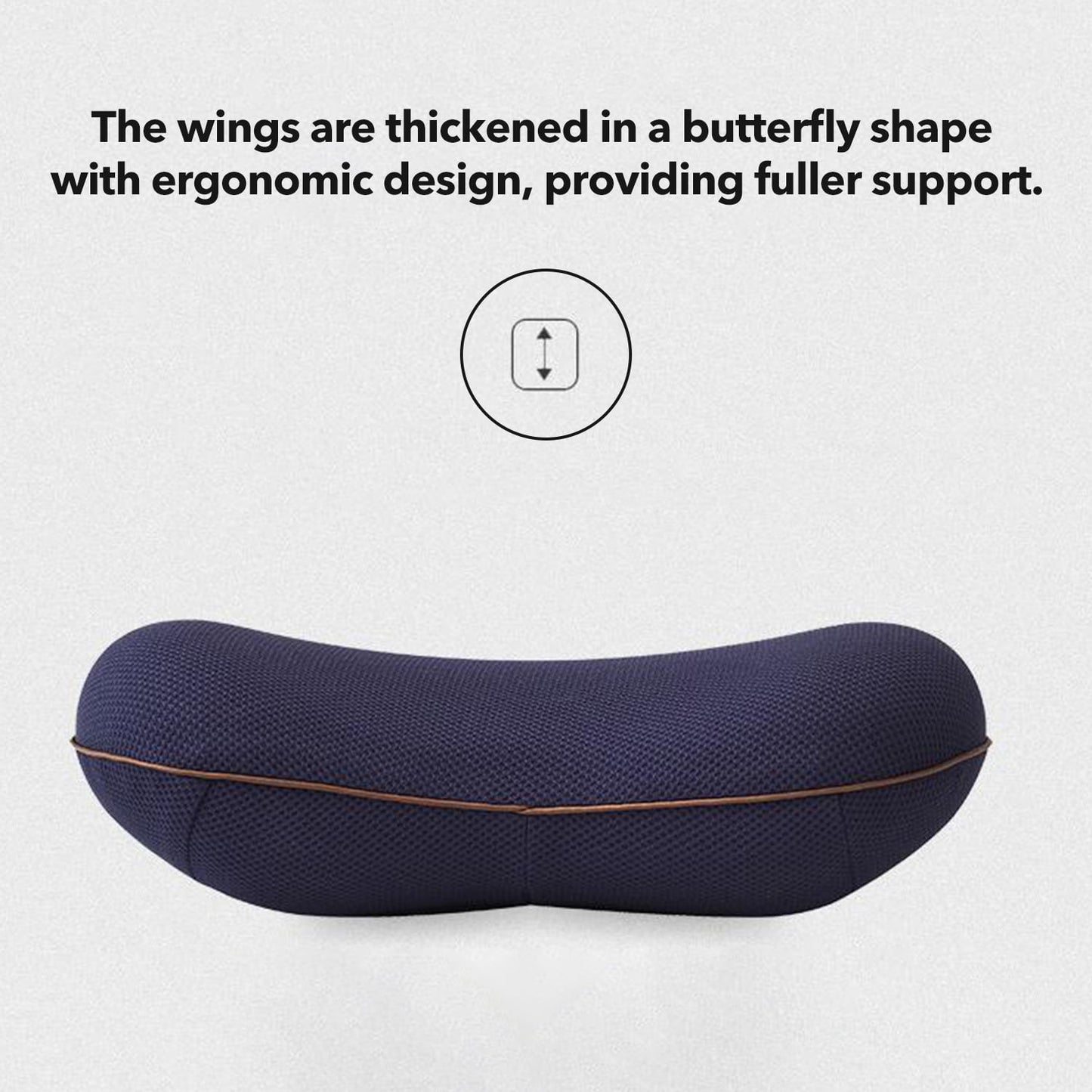 Behome Lumbar Support Pillow For Office Chair and Car Seat, Memory Foam Back Cushion with Adjustable Strap for Back Pain Relief