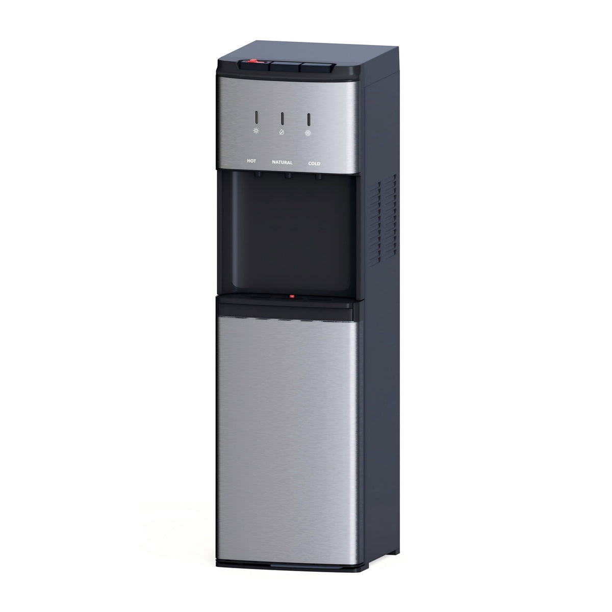 Behome Bottom Loading Water Cooler for 5 Gallon Bottles, Stainless Steel, 3‑Temp Hot/Cold/Room