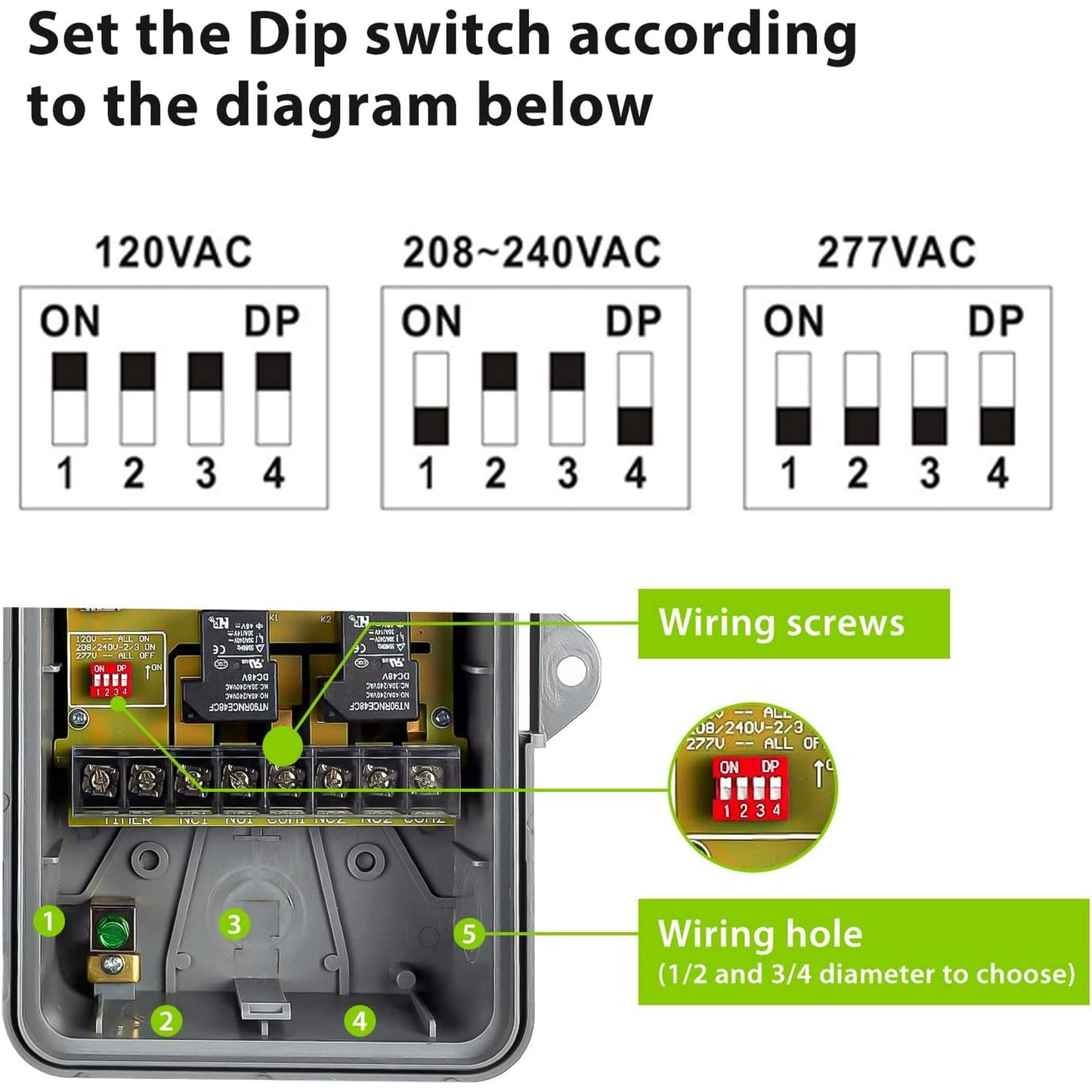 BN-LINK Pool Pump Timer, Outdoor Mechanical Timer Box, Heavy Duty 24 Hour Programmable, 2HP 40A Max, 120, 240, 277 VAC, for Pool Pump, Water Heater, Fans, SPA, ETL Listed