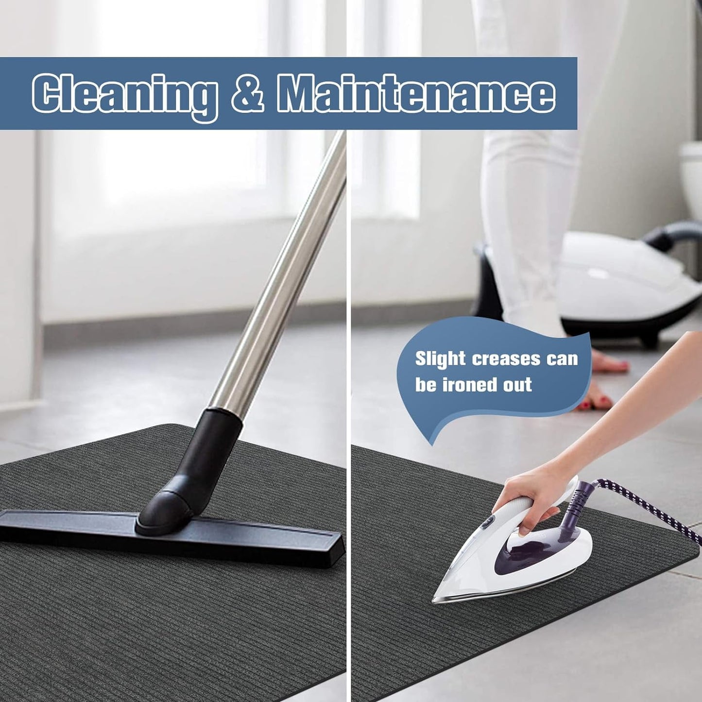 BN-LINK 55"x35" Office Desk Chair Mat for Home Office, Computer Gaming Rolling Chair Mat, Multi-Purpose Low-Pile Hardwood Floor Protector(Dark Gray)