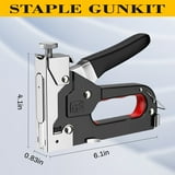 Behome Staple Gun Heavy Duty, 4-in-1 Stapler Gun with 4000 Staples and Staple Remover, Adjustable Power Stapler Nail Gun for Wood, Crafts, Carpentry, Decoration DIY
