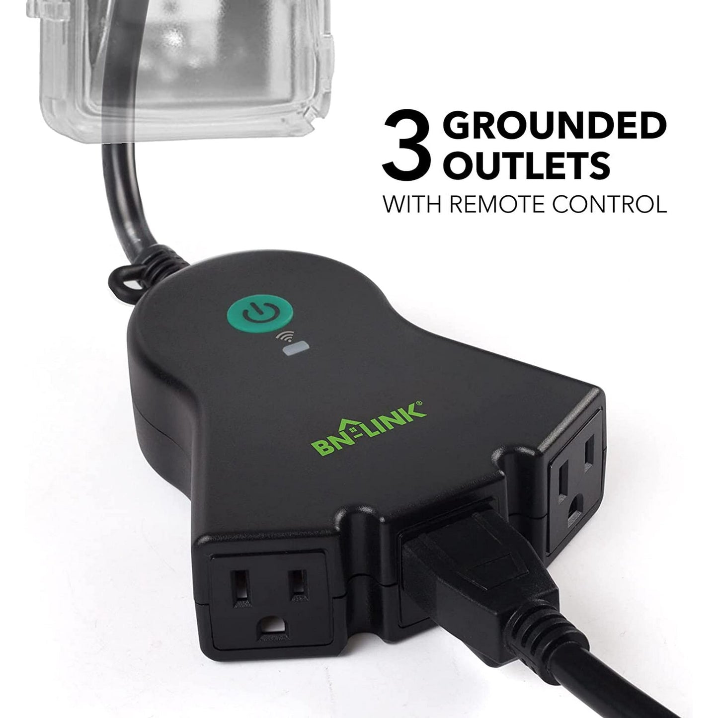 BN-LINK Smart WiFi Heavy Duty Outdoor Outlet, Timer and Countdown Function, No Hub Required for Outdoor Lights, Compatible with Alexa and Google Assistant, 2.4 GHz Network only
