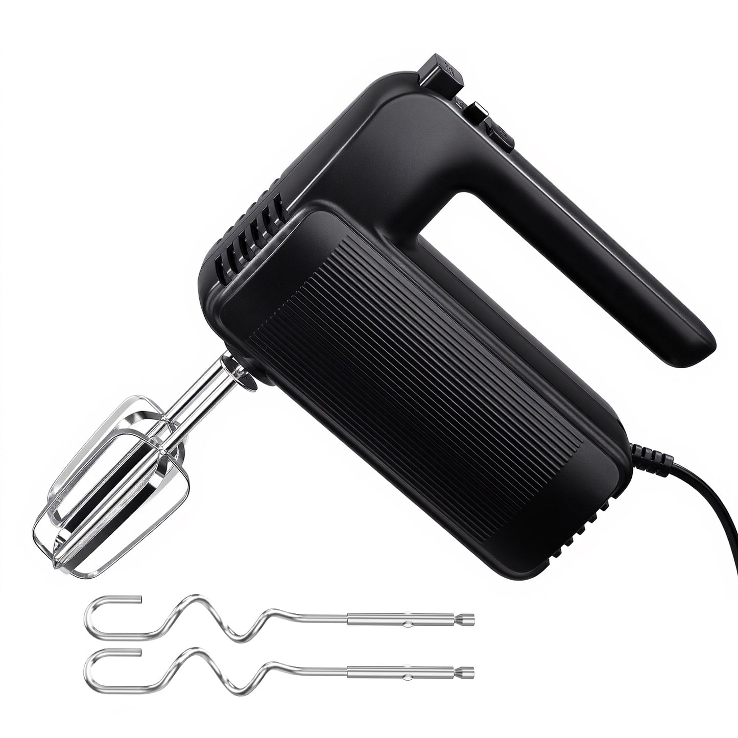 Behome Electric Hand Mixer, 5-Speed Handheld Mixer with Turbo, 300W Lightweight Egg Mixer for Baking & Cooking,Black