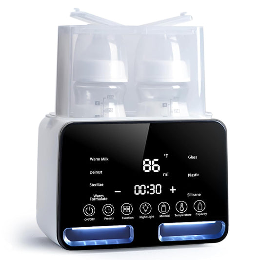 Behome Bottle Warmer, 48Hours Keep Warm, Fast Milk Warmer for Breastmilk and Formula, Food Heater with Accurate Temp Control & LED Light, for All Bottles