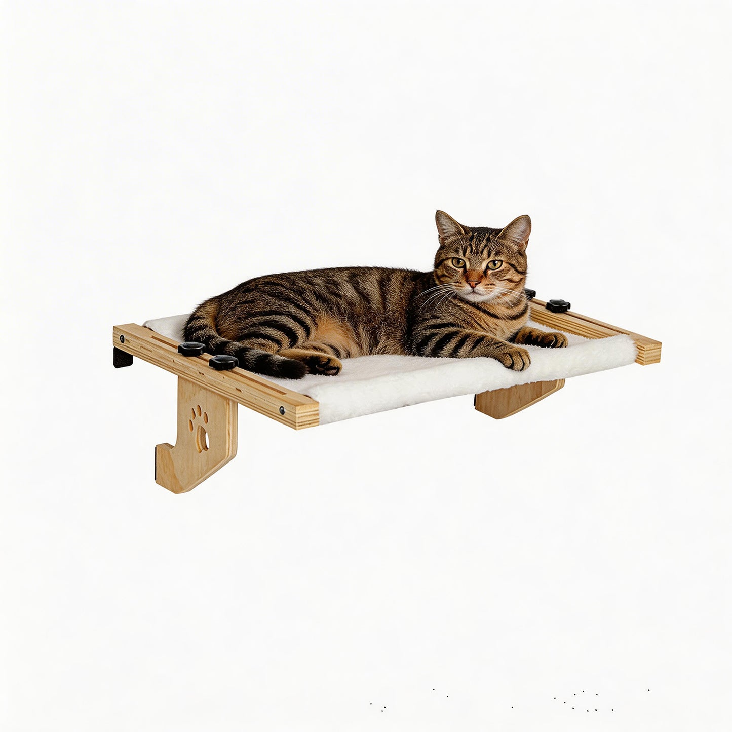 Behome Cat Window Perch, Window Hammock for Cats, Sturdy Hammock Window Seat with Cushion Bed Cover, Indoor Cat Bed