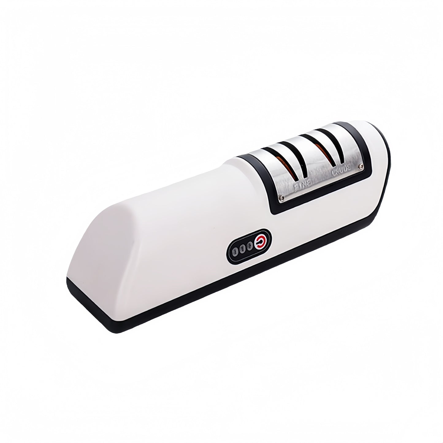 Behome Knife Sharpener, Electric Knife Sharpener for Kitchen, 2 Stages of Coarse Sharpening & Fine Polishing, Fast & Safe Sharpening for Chef Knives, Home Use & Beginners (White)