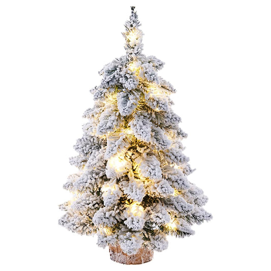 BN-LINK Tabletop Christmas Tree, 24" Pre-Lit Artificial Table Top Christmas Tree with 30 LED Lights, Xmas Decor for Holiday Party