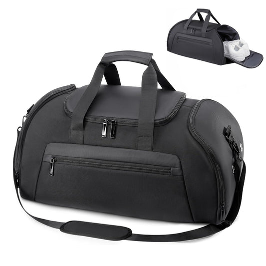 Behome 40L Gym Bag for Men Women, Large-Capacity Travel Duffle Bag with Shoe & Wet Compartments, 3 in 1 Carry on Weekender Overnight Bag for Workout and Travel