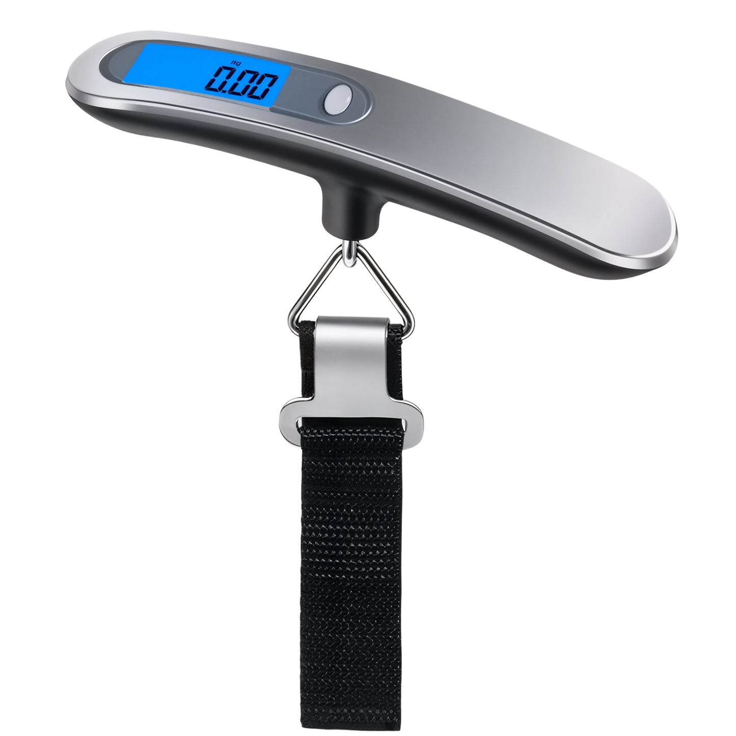 Behome Digital Luggage Scale, Hanging Baggage Scale with Temperature Sensor, Portable Travel Suitcase Weighing Scale with LCD Display, 110 Pounds, Battery Included