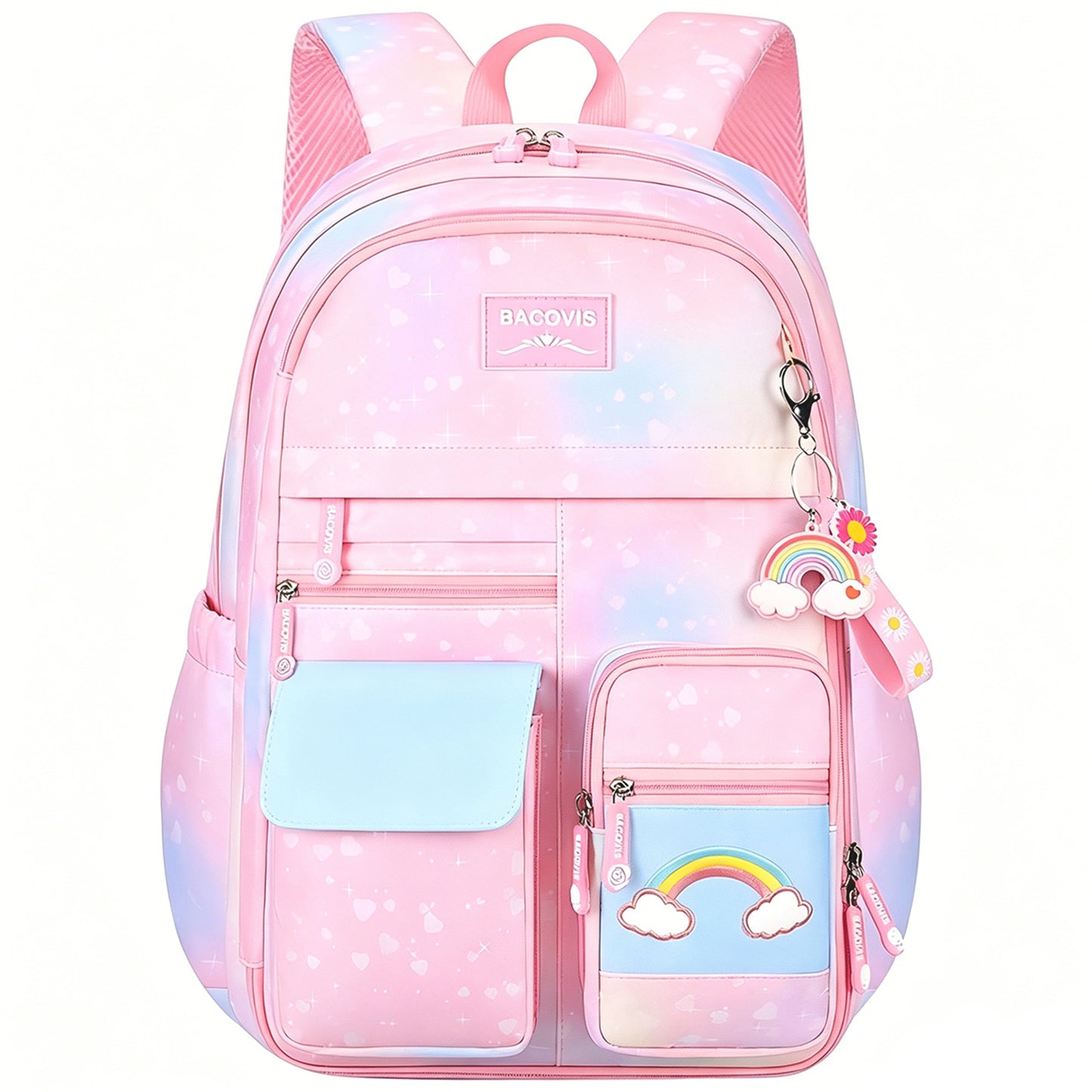 Behome 17” Backpack for Girls, Large kids backpack, School Backpacks with Durable & Water-Resistant Fabric, for Elementary, Middle, and High School Students