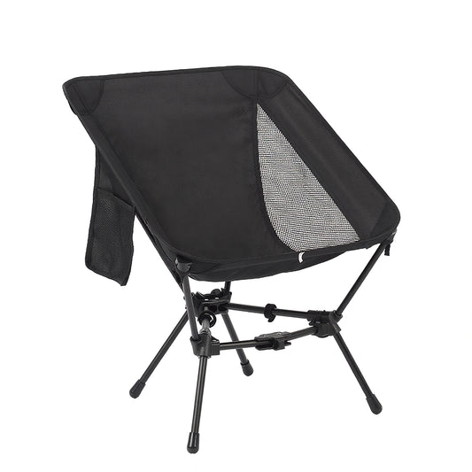 BN-LINK Folding Camping Chair, Portable Backpacking Chair with Carry Bag, Lightweight Hiking Chair for Outdoor Camp, Travel, Beach, Picnic, Black