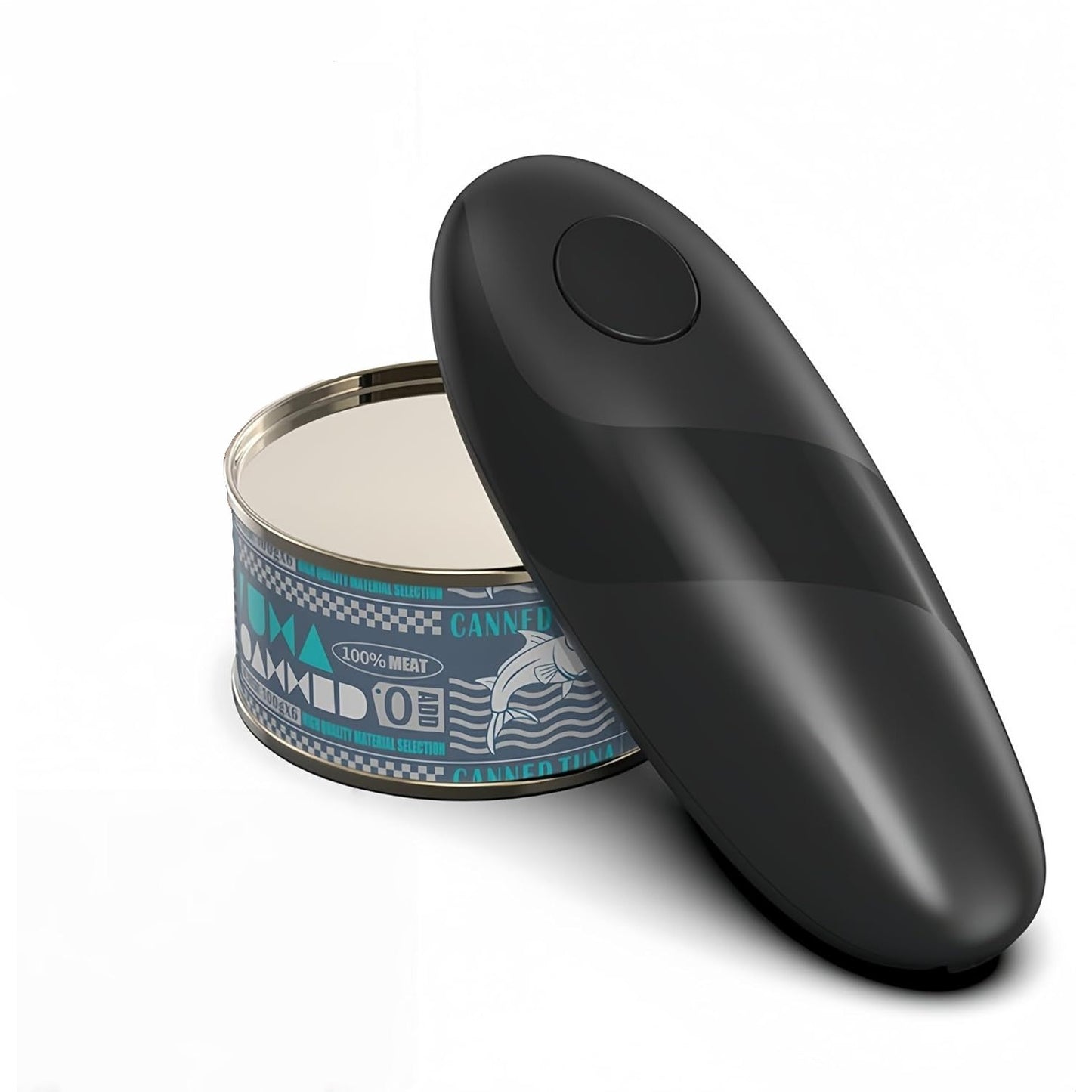 Behome Electric Can Opener, One Touch Automatic Kitchen Can Opener for Seniors with Arthritis, Hands Free & Smooth Edge, Battery Operated, for Any Size Can, Black