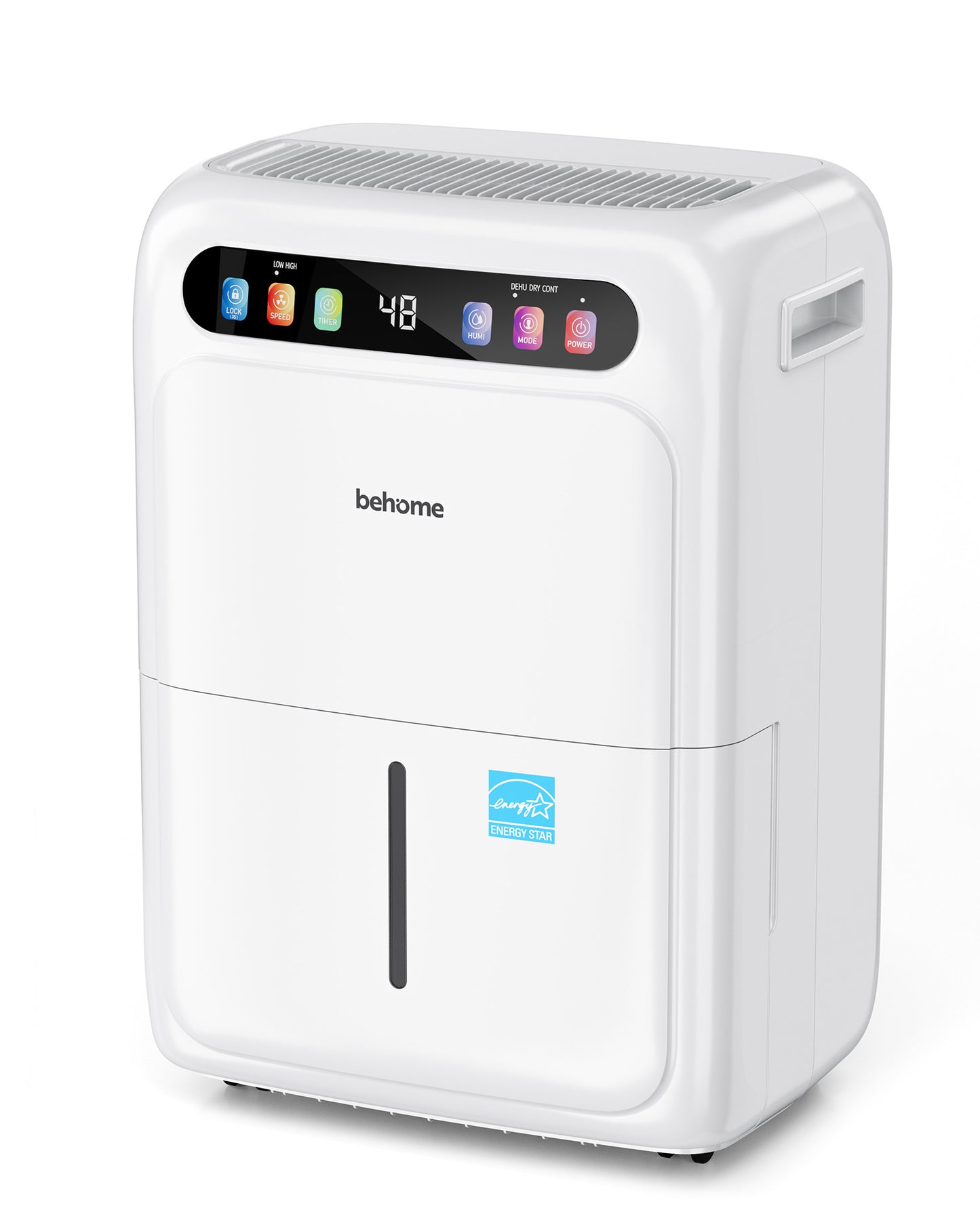 Behome 4500 Sq.Ft Energy Star Most Efficient 2026 Dehumidifier Intelligent Humidistat Max 80 Pint/Day Smart Compressor Dehumidifier with Drain Hose for Basement,Home,Bedroom,Bathroom