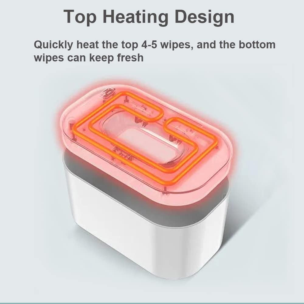 Baby Wipe Warmer and Baby Wet Wipes Dispenser, Diaper Wipe Warmer with Large Capacity, Quick Heating System, LED Display for Accurate Temperature Setting