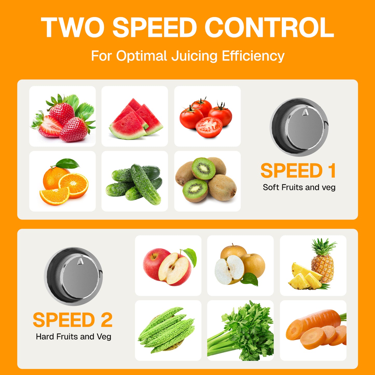 Behome Juicer Machines, 400W Juice Extractor with 2 Speeds,Centrifugal Juicer with 2.6" Wide Feed Chute for Vegetable&Fruit, Easy to Clean, Black