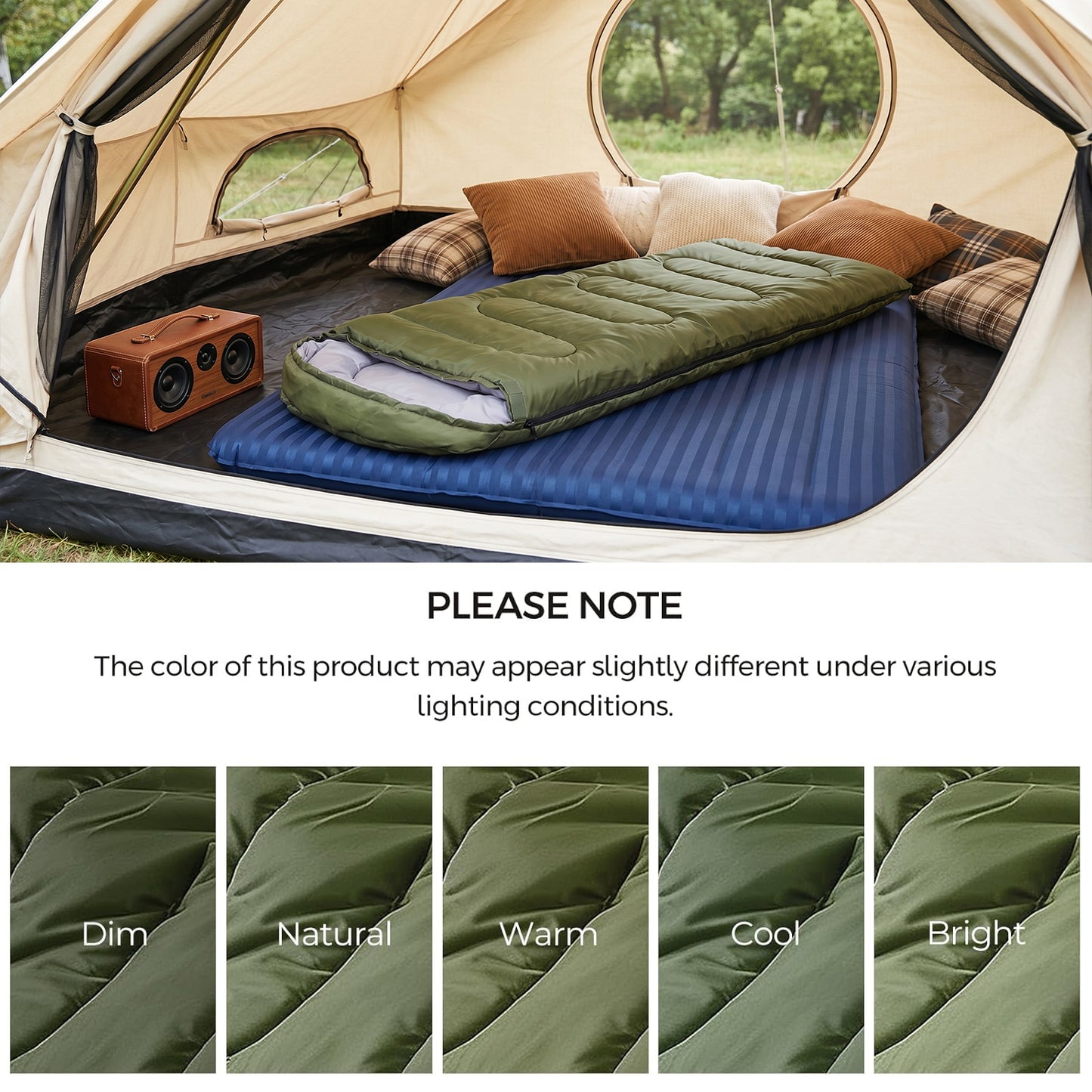 BN-LINK 2-In-1 Blanket & Sleeping Bags for Adults, 3-Season Cold & Warm Weather, Lightweight Waterproof Camping Sleeping Bag for Hiking, Traveling