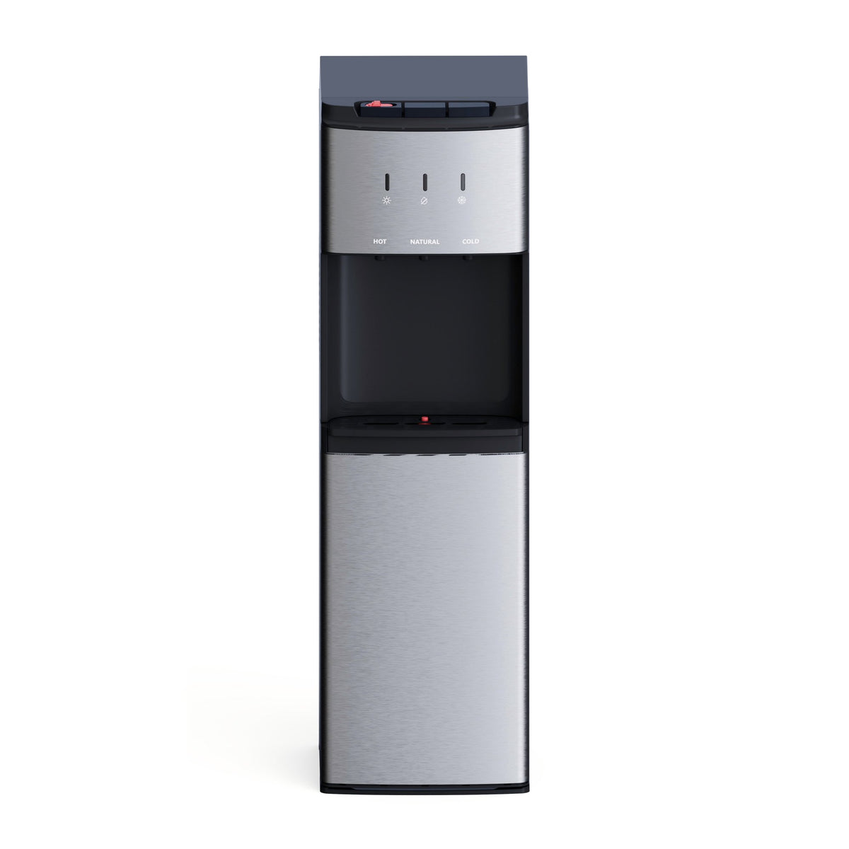 Behome Bottom Loading Water Cooler for 5 Gallon Bottles, Stainless Steel, 3‑Temp Hot/Cold/Room
