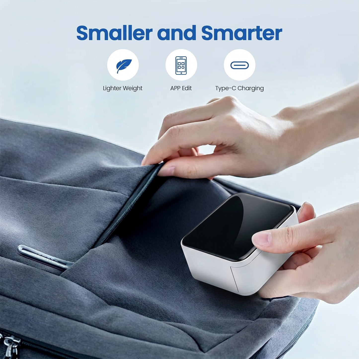 BN-LINK Label Maker Machine with Tape, Portable Thermal Label Printer with Multiple Templates, Wireless Bluetooth Label Maker for Home, Kitchen, School, Office