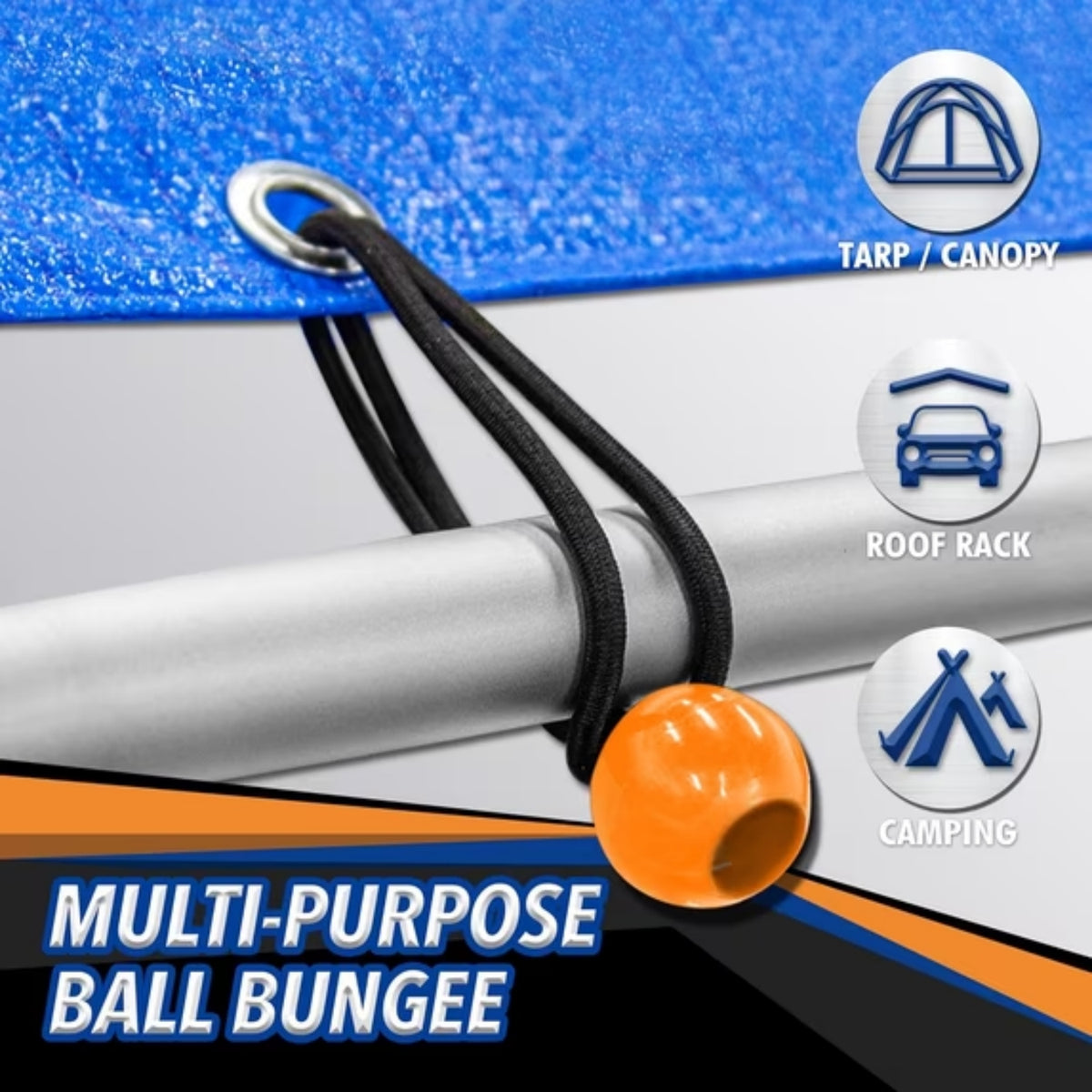 Behome 32 Pieces Bungee Cords with Hooks, Set Includes 18", 24", 32", 40" Heavy-Duty Stretch Cords With Hooks, Strong Elastic Rope for Outdoor Tent, Luggage Rack, Camping