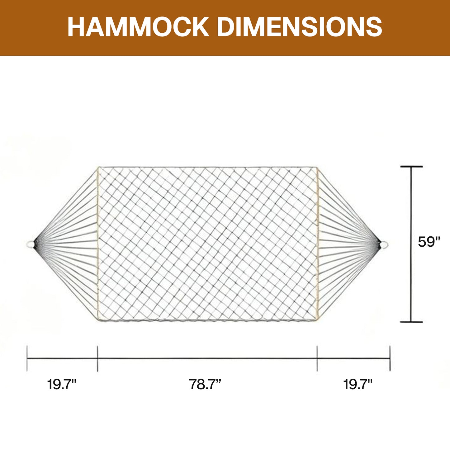 BN-LINK Cotton Rope Hammock,Handwoven Hammock with Hardwood Spreader Bars,Double Hammock for Outdoor Backyard Patio Poolside,330 LBS Weight Capacity, Natural