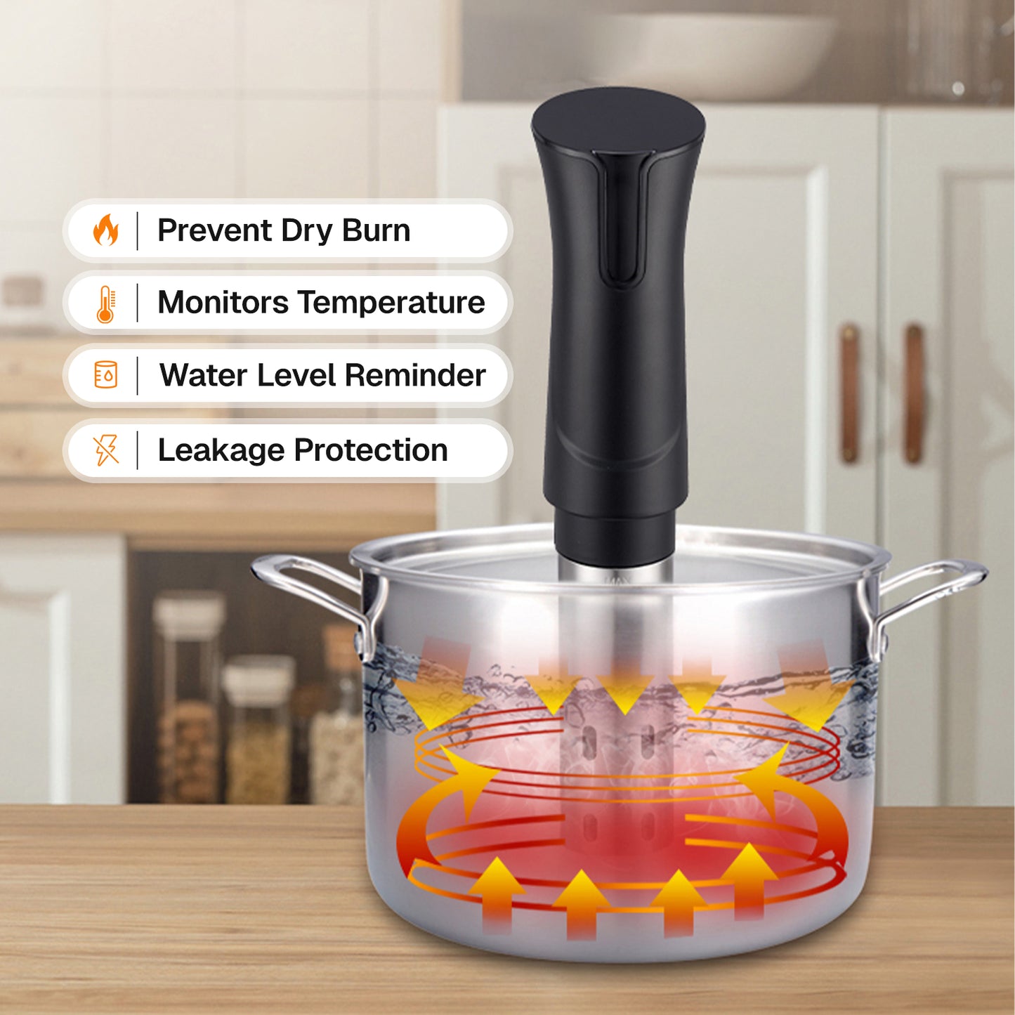 Behome Sous Vide Cooker Machine, Precision Cooker,1100W Immersion Circulator,Sous Vide Machines with Digital Touch Screen for Home Kitchen