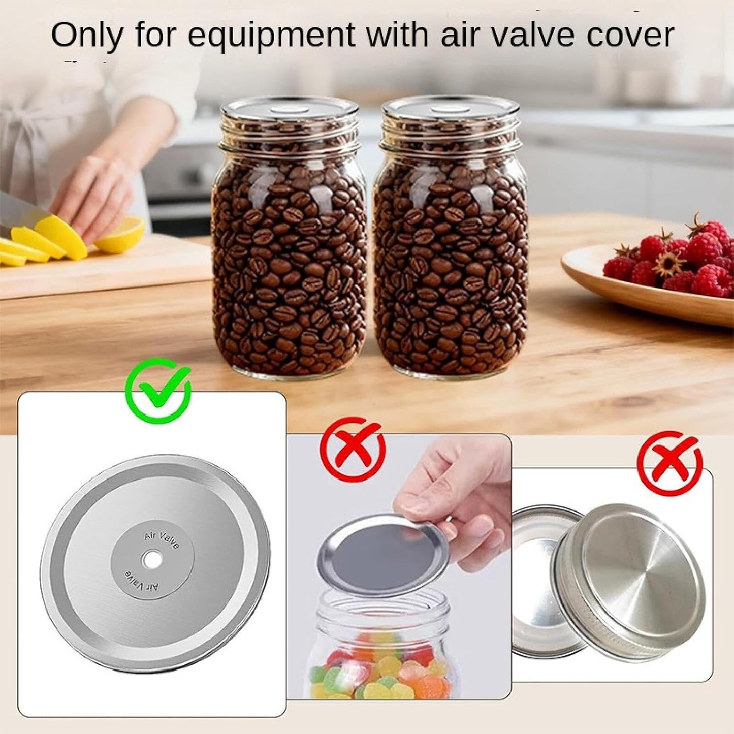 Behome Electric Mason Jar Vacuum Sealer with 20 Pack Lids, Automatic Wide Mouth and Regular Mouth Mason Jar Sealer Kit, Jar Vacuum Sealer for Food Storage and Fermentation, Black