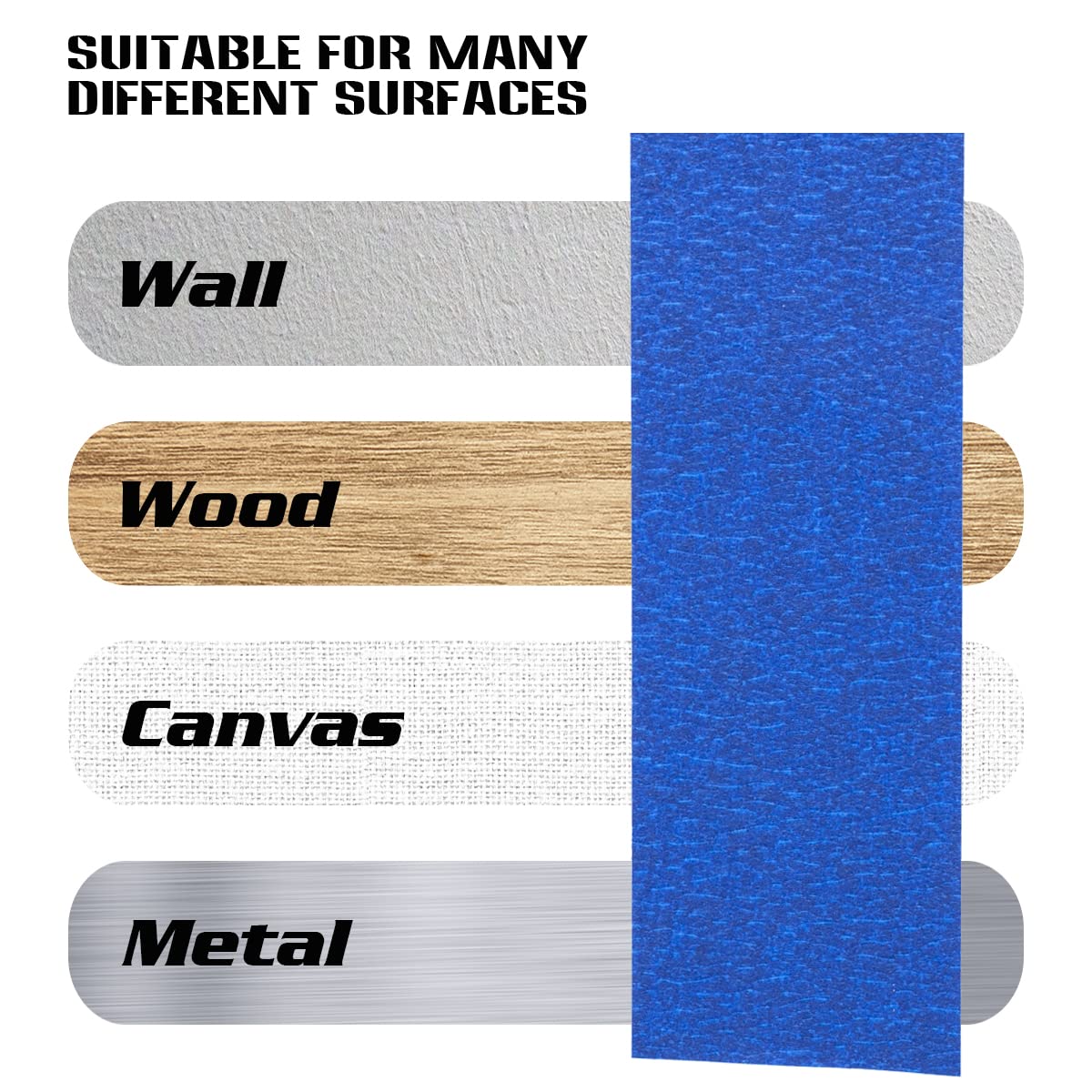 BN-LINK 3 Rolls Painters Tape, 2 In x 60 Yards Masking Tape, Multi-Purpose Blue Tape, Protects Surfaces and Removes Easily for DIY Artist Craft Arts, Decoration, Drafting
