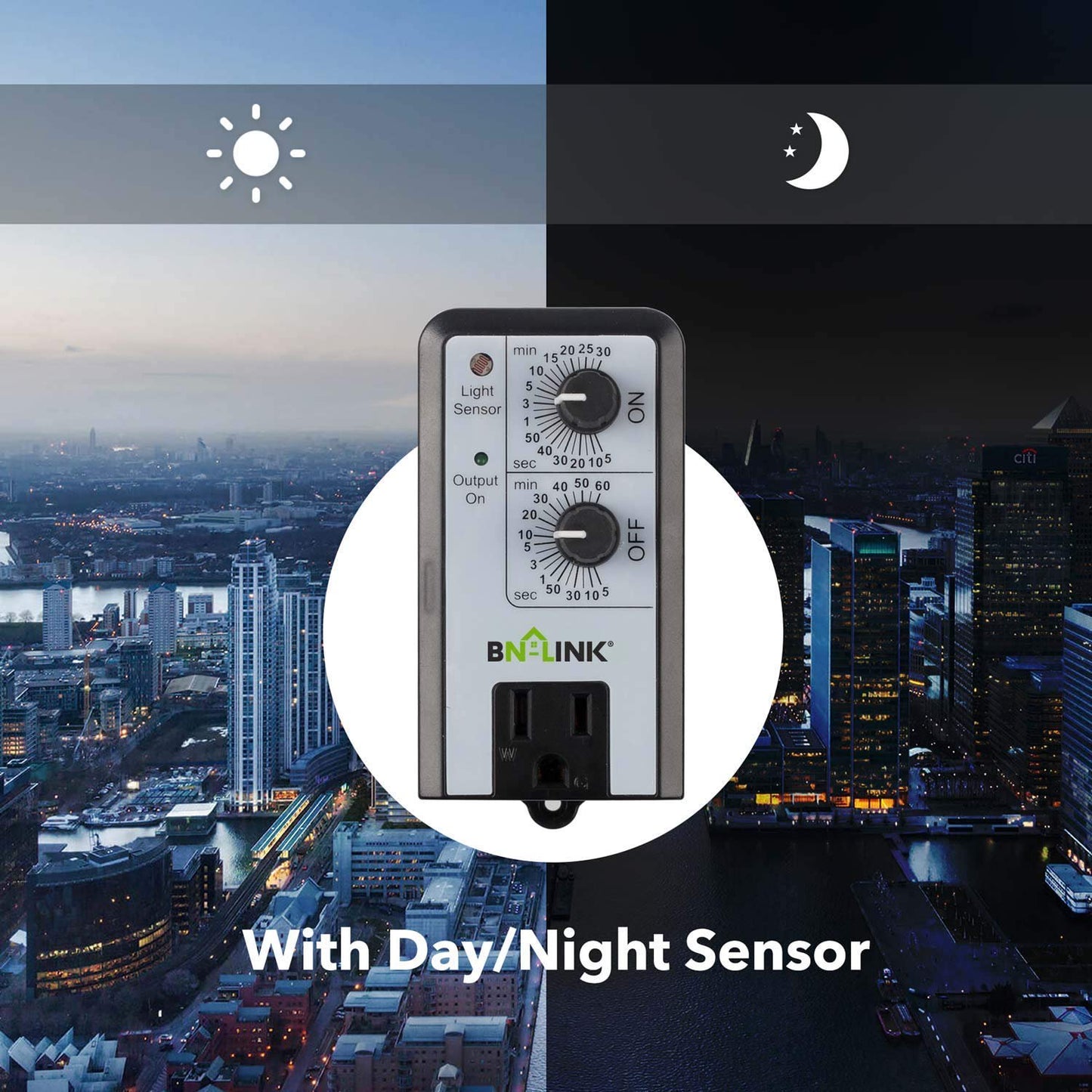 BN-LINK Short Period Repeat Cycle Intermittent Timer, Interval Timer - Day, Night, or 24 Hour Operation
