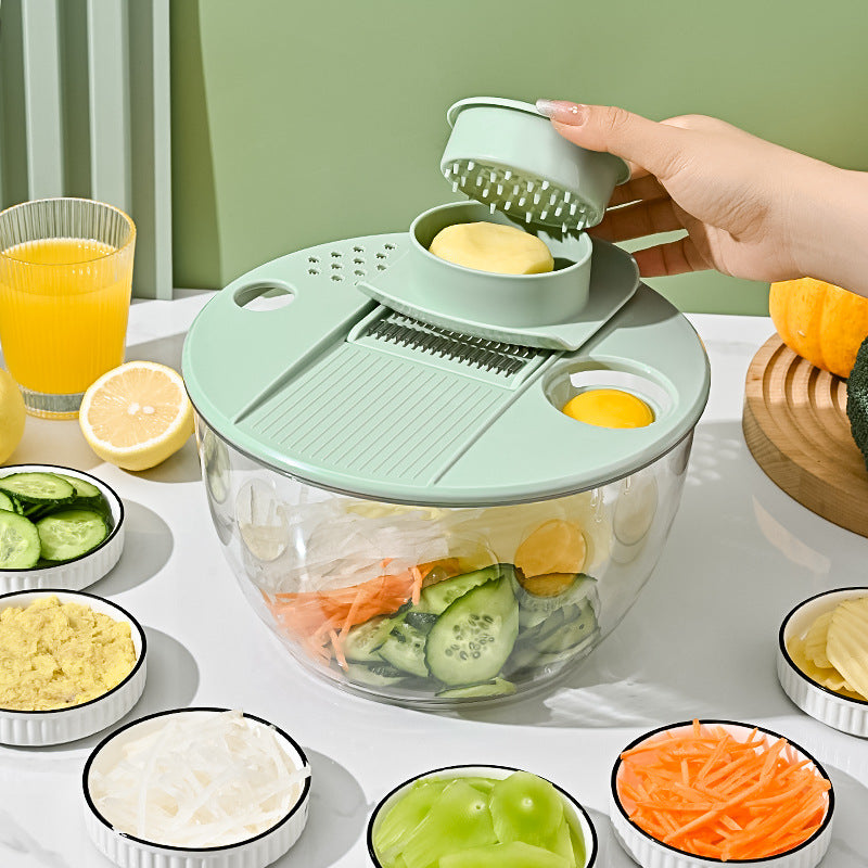 Behome Salad Spinner with Drain, 4.2 Quart Large Lettuce & Fruit Washer with 6 Blades, Multi-Use Lettuce Spinner, Vegetable Dryer for Spinning, and Draining