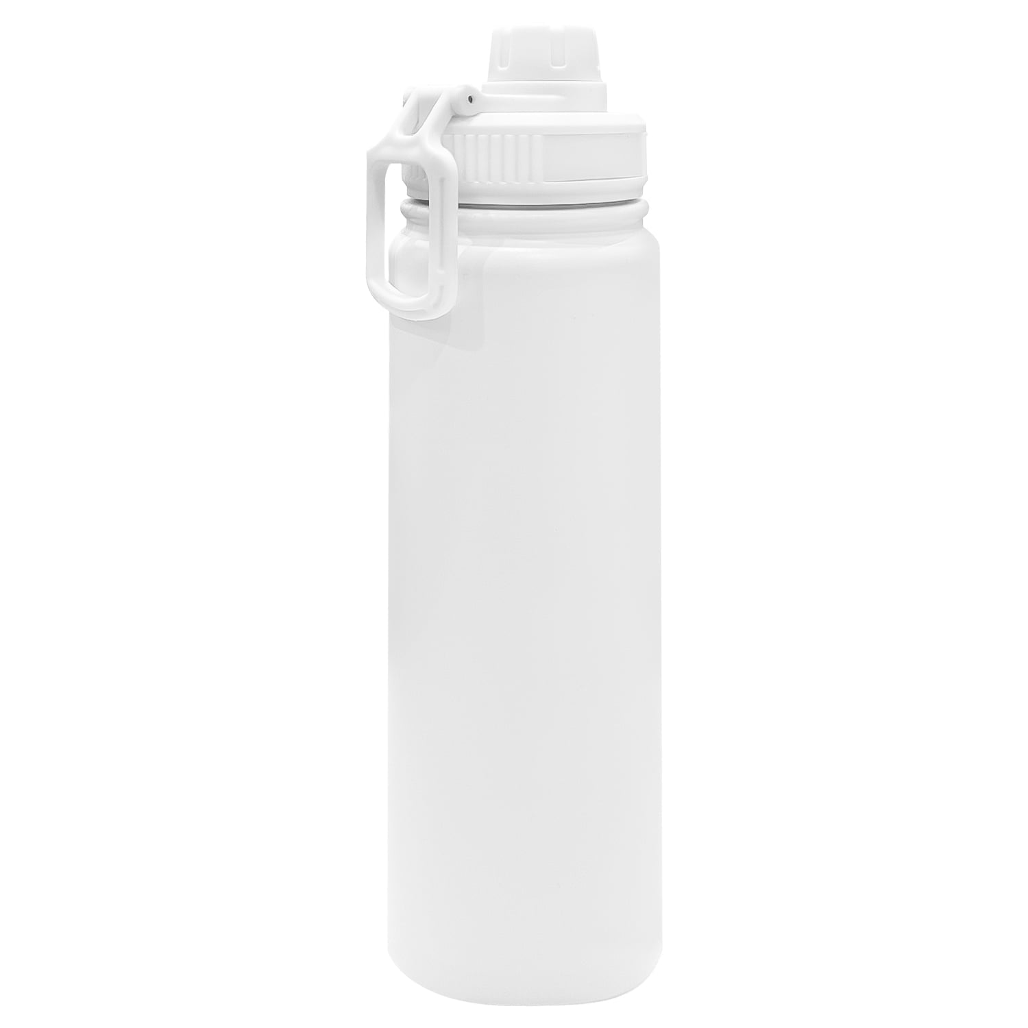 BN-LINK 25oz Insulated Sports Water Bottle, Double Wall Vacuum & Stainless Steel, Leak Proof & BPA-Free, Keeps Cold and Hot, Great for Travel, Hiking, Biking, Running(White)