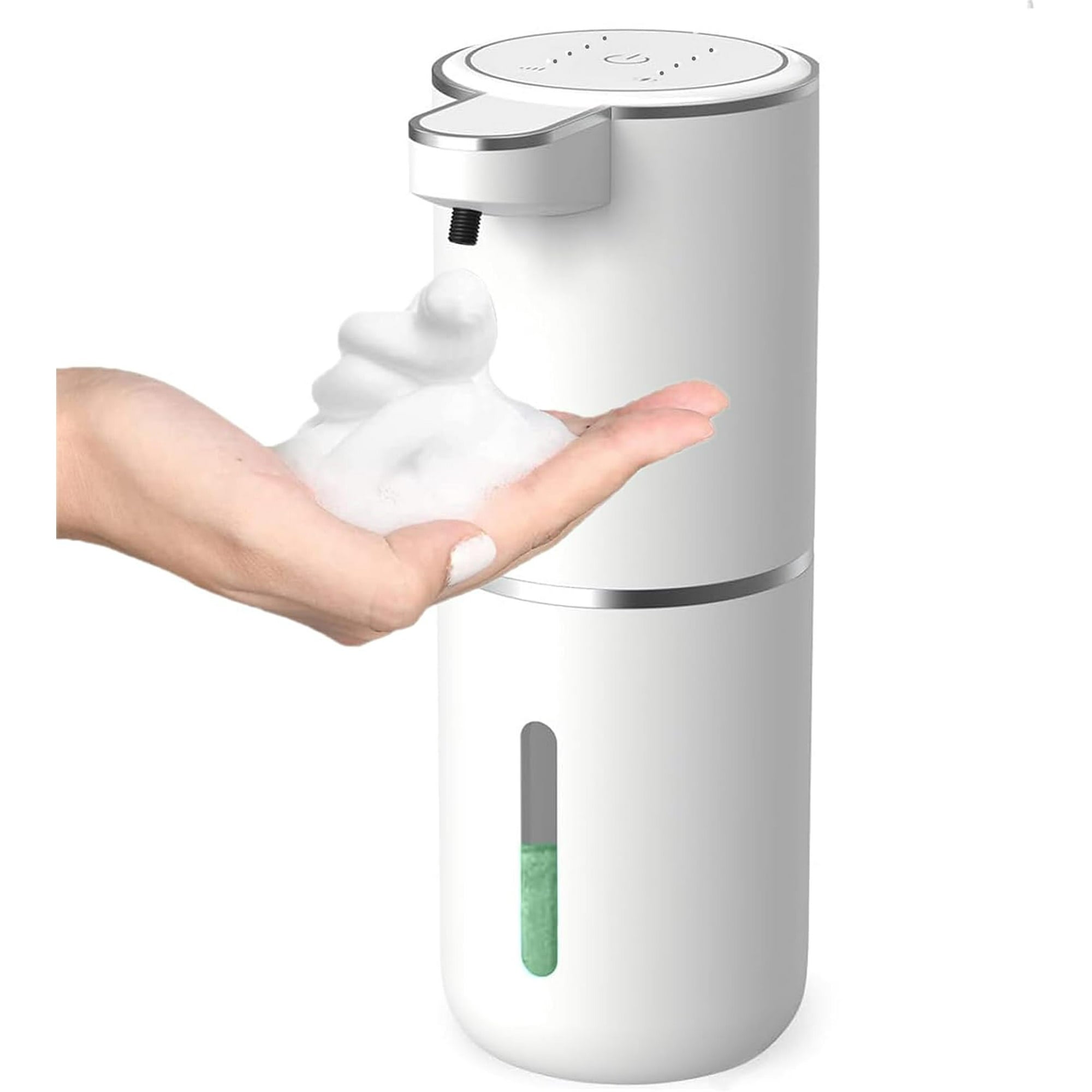 BN-LINK Automatic Foam Soap Dispenser, 380ML USB Rechargeable Touchless Dispenser Electric Wall Mounted 4 levels Adjustable Foam Soap Dispenser Pump for Bathroom Kitchen Dish Soap