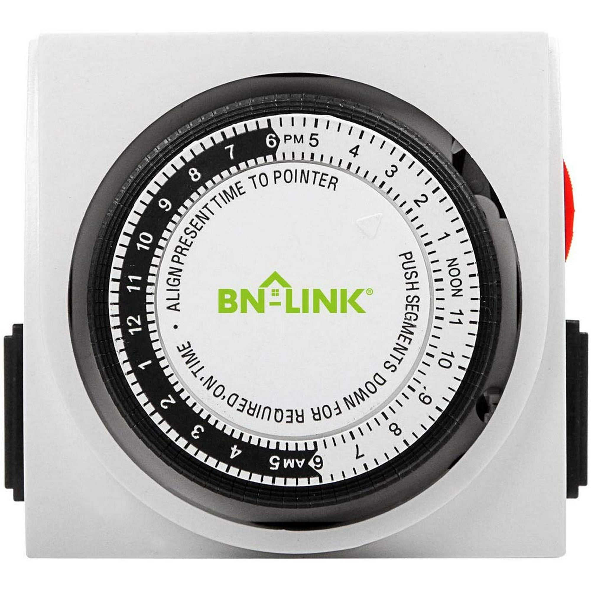 BN-LINK Heavy Duty Mechanical Timer Dual Outlet - 24 Hours