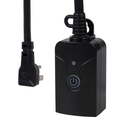 BN-Link Outdoor Smart Wifi Plug, Heavy Duty Wifi Timer with One Grounded Outlet, Wireless Remote Control by App, ETL Listed (1 Pack)