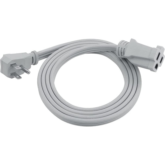 Clear Power 6 ft 14/3 Gray Air Conditioner/Major Appliance Indoor Extension Cord, Grounded Flat Plug, Perfect for AC Units and Major Appliances