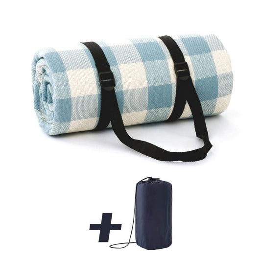 BN-LINK Extra Large Picnic Blanket with Carry Strap, 78'' x 78'' Waterproof Sandproof Foldable Compact Beach Blanket, Outdoor Mat for Camping, Park, Beach, Grass