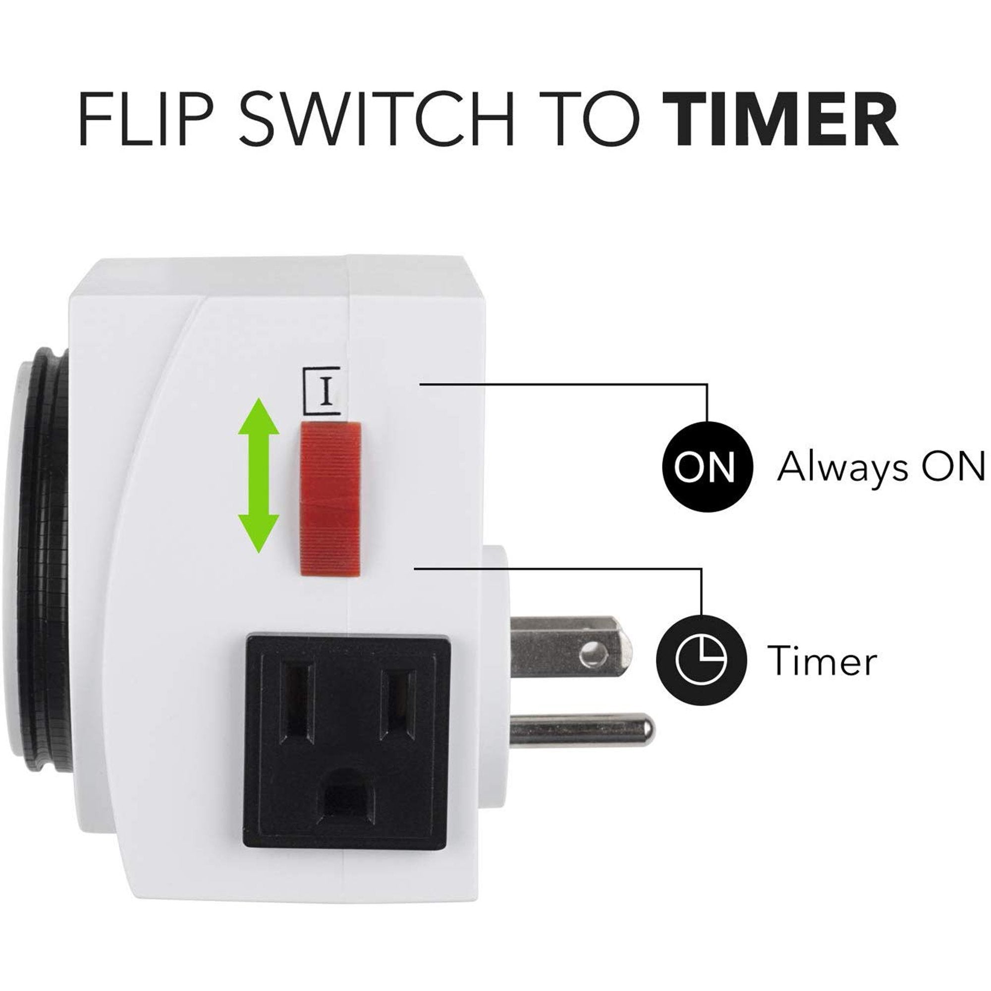 BN-LINK Heavy Duty Mechanical Timer Dual Outlet - 24 Hours