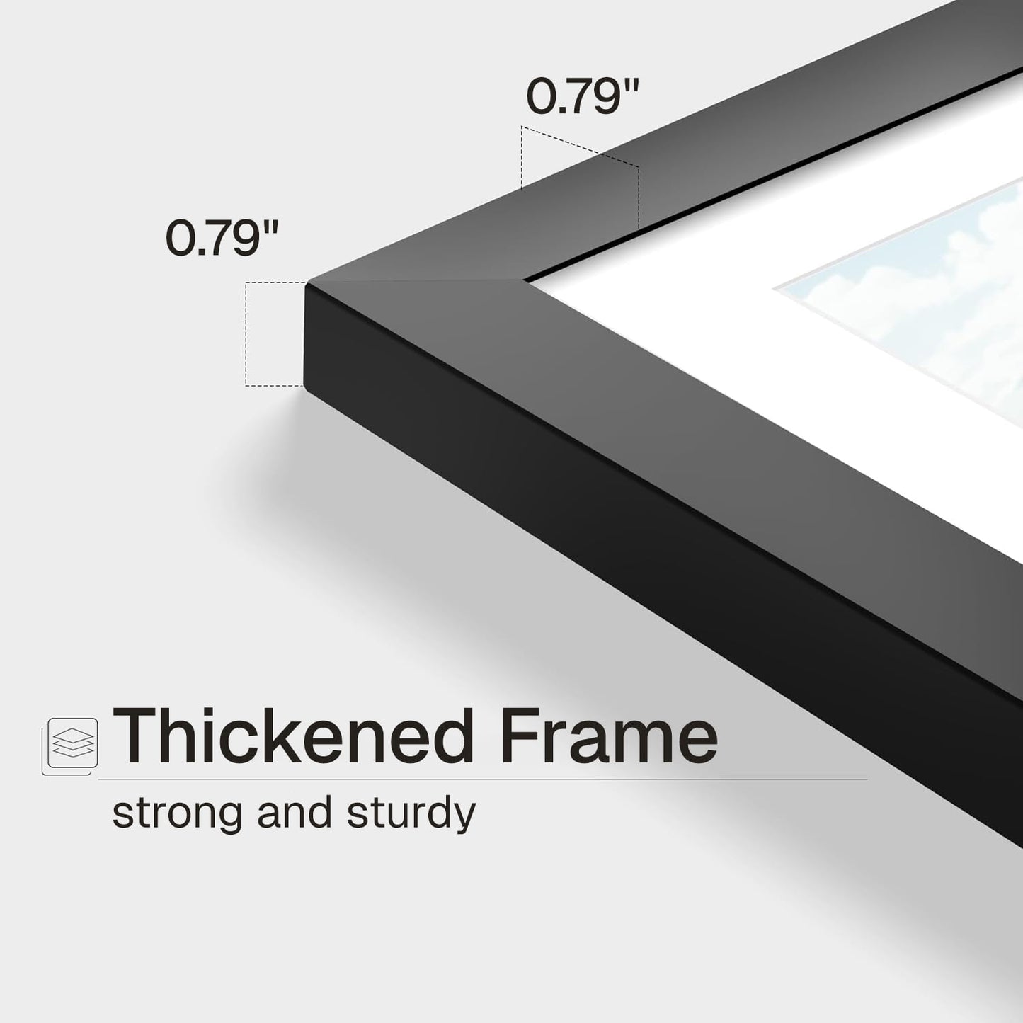Behome 7.3 x 9.8 Diploma Frame Set of 6, Black Certificate Frame, Display Pictures 5.9 x 7.8 with Mat or 7.3 x 9.8 Without Mat, for Wall and Tabletop