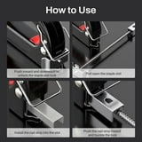 Behome Staple Gun Heavy Duty, 4-in-1 Stapler Gun with 4000 Staples and Staple Remover, Adjustable Power Stapler Nail Gun for Wood, Crafts, Carpentry, Decoration DIY
