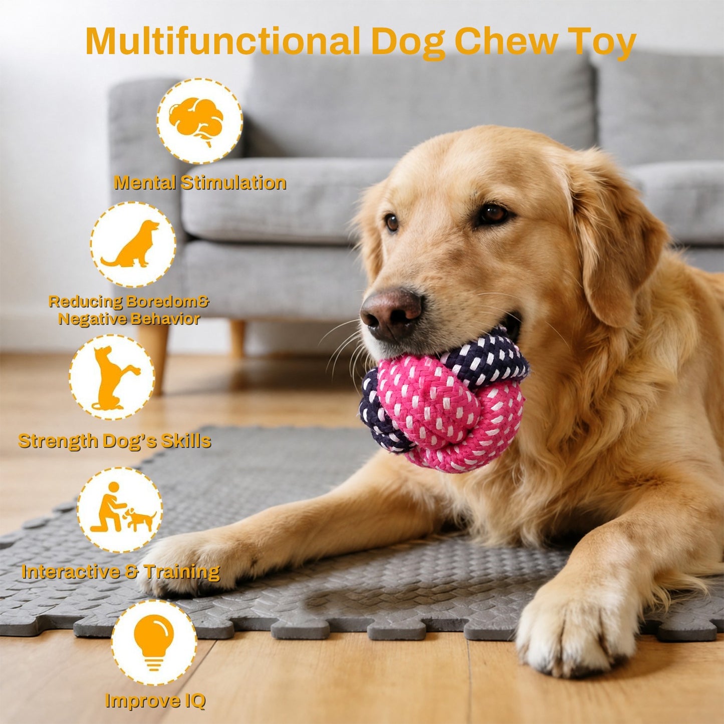 BN-LINK 10 Pack Dog Toys, Dog Chew Toys, Puppy Teething Toys with Tug of War and Rope Toys for Puppies and Small Dogs, Interactive Dog Toys for Boredom Relief